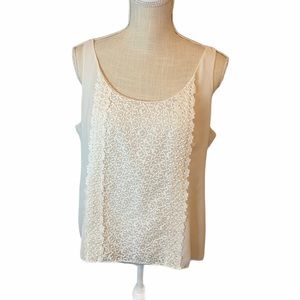 Ann Taylor LOFT White Tank Top Size Large Petite